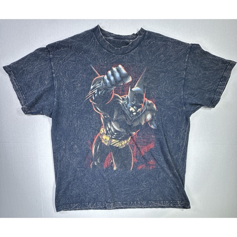 Vintage Batman & Joker DC Comics T-Shirt Sz XL 90s Style Double-Sided Graphic